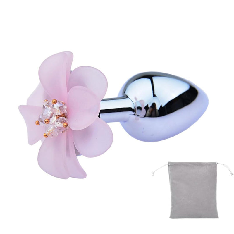 Butt Plug Flower Metal Anal Plug Jewelry Anal Trainer Set Toys Prostate Massager Butt Set Anal Butt Plug Set For Boys Girls