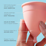 Mooncup Beginner Menstrual Cup Reusable, Ultra Soft & Easy Insert, Great for Heavy Flow Periods, Size Teen, Age or Below (Pack of 1)