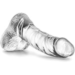 Naturally Yours Ding Dong - 5 1/2 Inch Smooth Slim Fragrance Free Beginner Small Curved Stimulating Dildo For Women Men Anal Play - Adult Toy - Couples Sex Toy - Clear