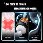 Automatic Male Masturbator Male Sex Toy Male Masterbator Hands Free Masturbator Plump And Soft Men Pocket Pussy Adult Sex Toy Male Stroker With Thrusting & Licking Sucking Male Masturbators