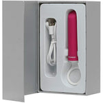Doc Johnson iVibe Select - iPlease - Powerful 20 Function Vibrator with Silicone Grip Ring - Quiet Motor, Small Size, Waterproof, USB Rechargeable - Pink/White (6026-05-AM)