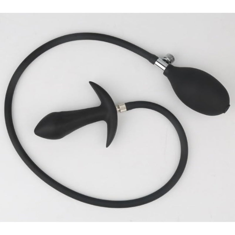 Inflatable Butt Plug, Body-Safe Silicone Anal Training Kit With Pump Silicone Anal Hook For Adults Stretcher & Gag Play Accessories Waterproof Adult Sex Toys