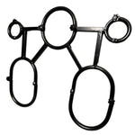 5 Point Ankle Thigh Neck Cuffs Bdsm Restraint Bondage Yoke For Full Access Play