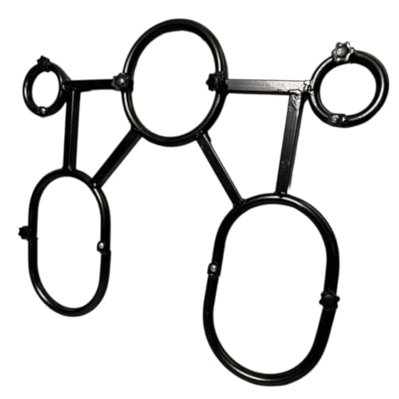 5 Point Ankle Thigh Neck Cuffs Bdsm Restraint Bondage Yoke For Full Access Play