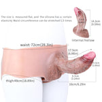 Soft Elastic Universal Size Lifelike Realistic Dildo, Large Girthy Strap On Dildo Wearable Pantie, Foreplay Adult Game Tool Sex Toy For Men Couples