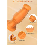 Anal Plugs With Strong Suction Cup Butt Plug Realistic Dildo Soft Liquid Silicone Vaginal Prostate Massage Stimulation For Men And Women (M)