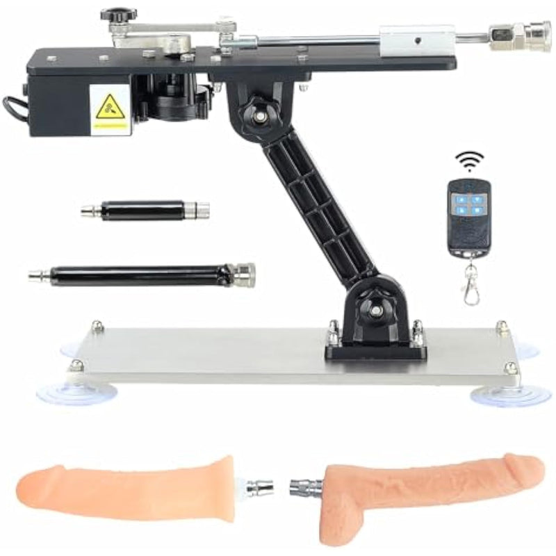 Sex Machine Thrusting Dildo Machine For Men Women And Couple, Adult Toys Sex Toy Fuck Machine Device With 4 Attachments, Remote Control & Quiet Sex Machine Gun