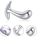 Anal Plug Trainer Kit With Flared Base Metal Butt Plugs Prostate Massage Temperature Stimulation Buttock Plug Trainer Adult Sex Toys For Men Women