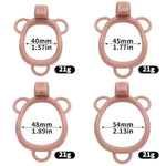 Sissy Toys Cock Cage Male Sex Toy Chastity Cages With 4 Different Sized Rings And Belt Simulated Shaped Chasity Device With Invisible Lock And 2 Keys For Man'S Penis Bondage (Flesh,Anal Plug)