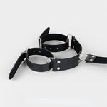 Bdsm Handcuffs Sex Bed Adult Set, Sex Bondage Restraints Straps Cuffs, Adjustable Pu Leather Sex Leash Bondage Fetish Handcuffs Kit Cuff Restraint Set Couples Sex Toys For Couple Sex Play