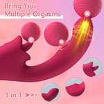 Vibrator Sex Toys For Women, Adult Toys Vibrators Rose Sex Toy With 9 Licking & Flapping Modes, 9 Vibrations Tongue Clit Stimulator, G Spot Vibrator Female Sex Toys Sex Novelties
