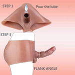Soft Silicone Universal Size High Elasticity Wearable Dildo, Adult Game Dildo Panties, Strap On Dildo With Hollow Sheah Sleeve, Male Sex Toy For Men Gay Couples
