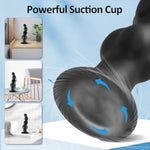 8'' Silicone Anal Dildo With 4 Knotty, Soft Anal Plug With Powerful Suction Cups, Knot Dildo For Hands-Free Use, For Female G-Spot Stimulator And Male Prostate Massager