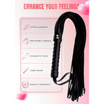 Sex Whip Red 20" Faux Leather Bdsm Whip 27" Black And Riding Crop For Adults Bedroom 18", Bdsm Kit For Beginners