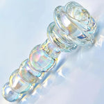 Glass Dildo Anal Beads Adult Sex Toys For Couples,Fantasy Clear Dildo Glass Butt Plug Anal Toy For Women Vaginal Dilators, Realistic Dildos Prostate Massager Anal Sex Toy For Men Women