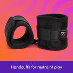 Handcuffs Adjustable Bondage Sex Restraints for Couples, Black