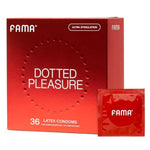 Dotted Pleasure&Ultra Thin&Ribbed Condoms, For Ultra Sensitivity, Natural Latex, Lubricated Condoms - 108 Count