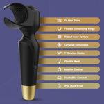 Sex Toys For Men And Couple, Powerful Penis Vibrator Male Masturbator Adult Toys, 2 In 1 Male Sex Toy Stroker For Glans Massage, Nipple Clitoral Stimulation Wand Vibrator