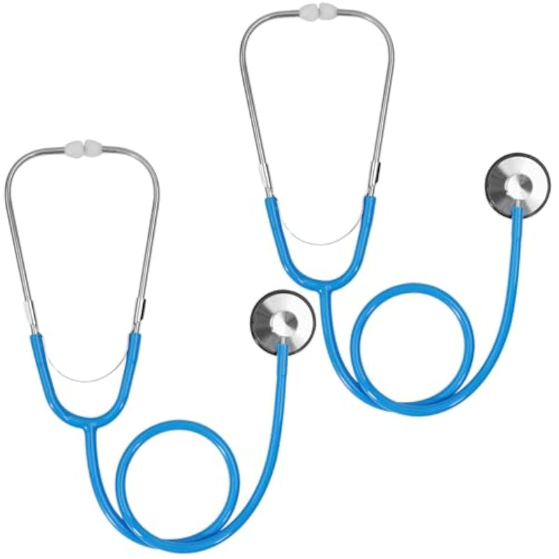 Kids Stethoscope, 2 Pack Real Working Nursing Stethoscope For Kids Role Play, Toddler Doctor Play Set For Boys Girls, Toy Medical Kit Nurse Cosplay Costume Accessories, Blue