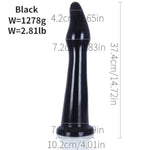 14.7" Huge Long Anal Dildo Thick Anal Plug Monster Knot Horse Dildo Butt Plug Xxl Giant Knot Dildo Dilator For G-Spot Vaginal Anus Game, Adult Sex Toys & Games For Men Women Couples (Black)