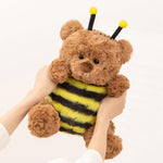 Soft Teddy Bear Stuffed Animals Bear Plush Toys Plushies Dressed In Bee Costume Cuddly Doll Bear Cosplay As Bumblebee Doll Gift For Kids And Lovers