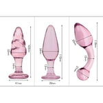 Crystal Glass Anal Butt Plug With 6 Different Sizes For G-Spot Stimulation Sm Anal Butt Plug Stimulator Beginner Friendly