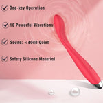 Adult Sex Toys For Women,Clitoral G Spot Vibrator With 10 Powerful Vibrating Modes,Clitoral Nipple Stimulator Finger Bullet Vibrators Waterproof Strapless On Dildo Anal Toys For Couple (Red)