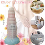 7.28 Dragon Dildo?Realistic Monster Dildo With Strong Suction Cup?Liquid Silicone Dog Knot Dildo?Soft Anal Dildo For Women Men, Beginner & Couples Anal Vaginal Sexy Play?Pink?