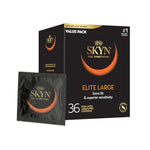 Elite Large Non-Latex Lubricated Condoms, 36 Count, Comfortable And Smooth Lubricated Condoms, Triple Tested (Pack Of 1)