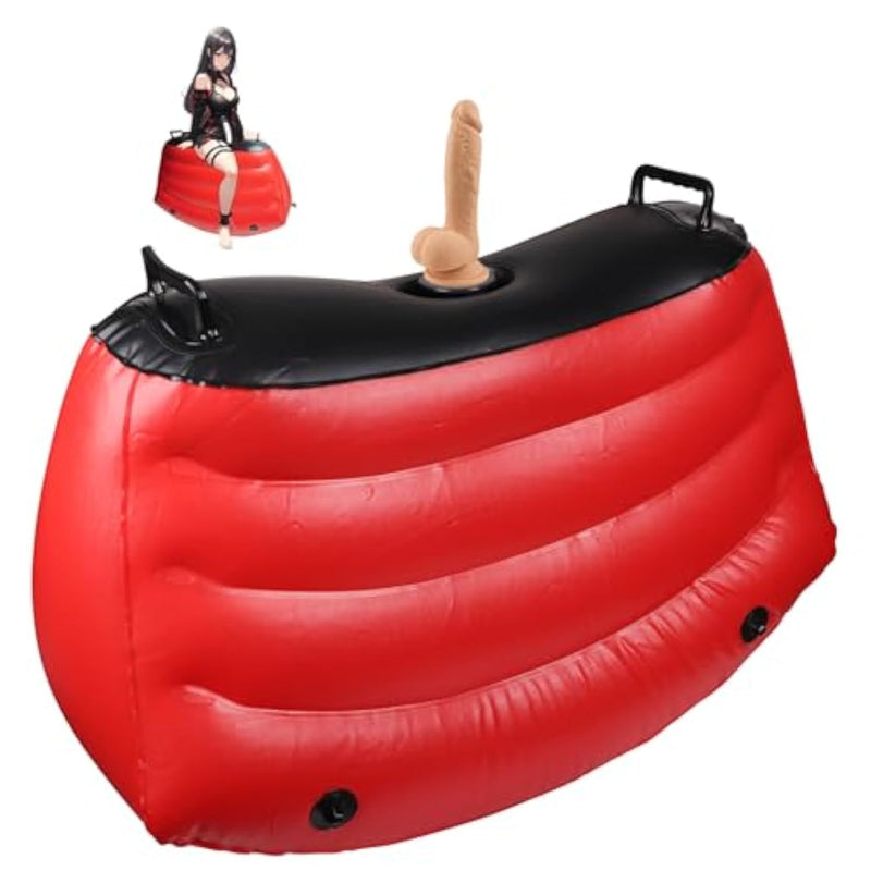 Sex Sofa Inflatable Sex Chair,Sex Position Aid Cushion With A Suction-Cup Dildo For Sex Position,Dual Stimulator Sex Toy,Sex Bondage Chair With Sex Toy Mount For Women Couples Adult