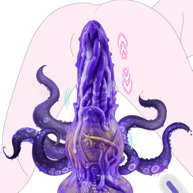 Monster G-Spot Dildos Octopus Dildo For Women Orgasm,Fantasy Sex Toy With 7 Thrusts And Vibrates,8.66In Remote Control Monster Big Dildo Suction Cup Fantasy Dildo Adult Sex Toys For Men Women Dildos