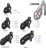 Chastity cage 2.0 Male Chastity Cage Nub Chastity Device Resin Cock Cage, Male Chastity Device with 4 Rings, Penis Bondage Exercise Male Sex Toy Penis Lightweight Chastity Cage for Man (Nub)