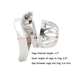 Short Male Chasity Cage Penis Lock Device 304 Stainless Steel Adult Game Sex Toy J4045