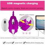 Silicone Ten Band Wireless Remote Control Little Bee Invisible Wearing Butterfly Female Adult Masturbation Device,Rose red