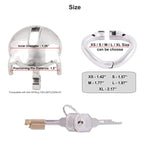 Male Super Short Cock Cage Ergonomic Design Hinged Ring Chastity Device Adult Game Sex Toy T1445 45Mm