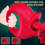 Adult Toys For Women,Rose Sex Toy Couples Sex Toys Clitoral Stimulator,Sex Novelties 2 In 1 Mouth Vibrator Tongue Licking With 10 Modes,Sexual Pleasure Tools Clit Vibrators Tongue Toy For Women