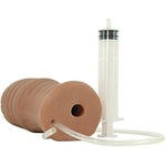 Doc Johnson Squirt It - Squirting Pussy - ULTRASKYN Stroker with Syringe and 1 fl. Oz. Bottle of Joy Juice - Caramel