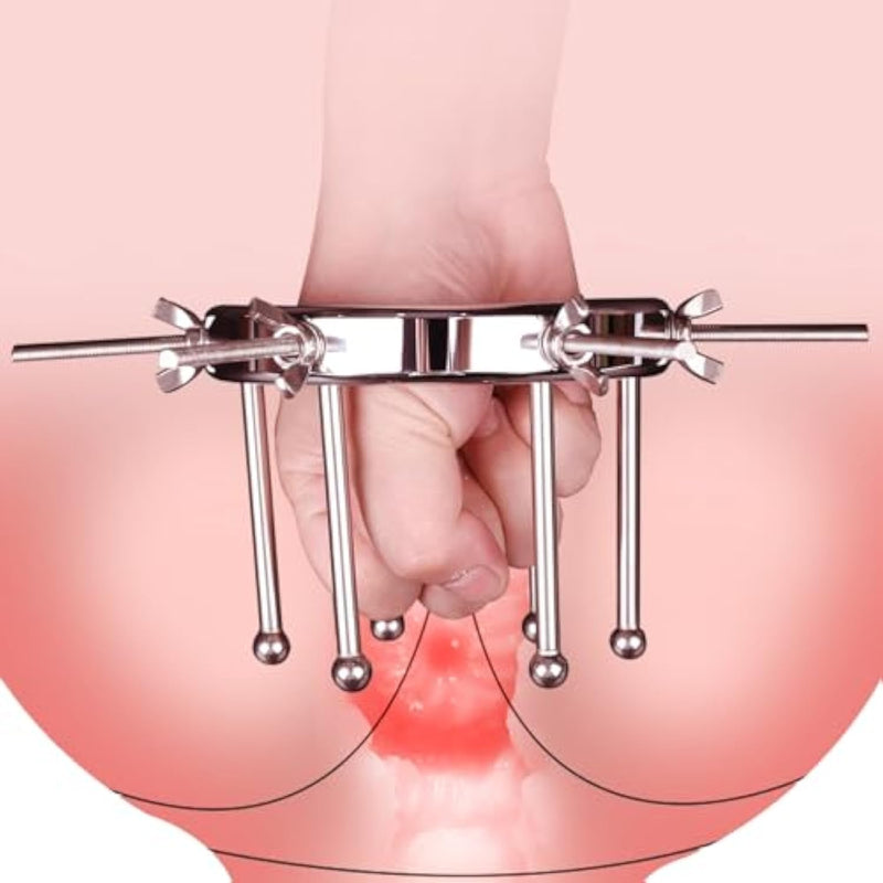 Adjustable Anal Plug Expander Hollow Tunnel Butt Plug Vaginal Anal Stretcher Stainless Steel Anal Sex Toys For Men Women