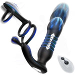Thrusting Butt Plug Prostate Massager Anal Vibrator With Remote Control Vibrating Cock Ring With 10 Vibration And Thrust Modes Anal Toys For Couples Men And Women Adult Toys