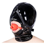 Bondage Mouth Gags Adult Sex Toys Bdsm Oral Fetish Slave Leather Restraint Head Harness With Ball Gag Drip-Wax Toys Adjustable Flirting Y-Shape Muzzle Toolssm Games Bedroom