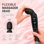 Vibrator Wand Massager for Women -Adult Sex Toys Features LCD Display & 12 Vibration Modes, Rechargeable, Waterproof & Ultra Quiet - Ideal Personal Massager Gift for Her and Couples Play