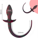 Anal Plug Silicone With Dog Tail Anal Toy Dog Tail Anal Plug Butt Plug Sm Anal Sex Buttplug Anal Stimulation Slave Cosplay Fetish Anal Sex Toys For Men Women Couples