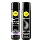 Back Door Silicone-Based Anal Lubricant 3.4 Fl Oz & Original Super Concentrated Silicone Personal Lubricant 3.4 Fl Oz