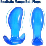 Super Large Butt Plugs,7 Inch Blue Mango Anal Dildos Sex Toys For Women, Men