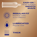 Durex Condoms for Sex, Non Latex Avanti Bare Real Feel Lubricated, Regular Fit for Men with Natural on Skin Feeling, FSA and HSA Eligible (Packaging May Vary),36 Count