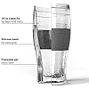 Freeze, Frozen Mugs, Freezable Pint Set, Beer Keep Your Drinks Cold, Double Walled Insulated Glasses, Tumbler for Iced Coffee, 16oz, Set of 2, Gray