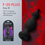 F-30 Pointer Anal Plug - Silicone Butt Plug For Adults, Smooth & Silky Sex Toys, Waterproof Adult Toys, Comfortable Insertion, Body Safe Sex Toy (Medium - Black)