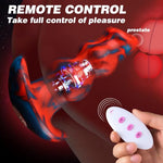 Vibrating Butt Plug Knot Large Buttplug, Vibrating Anal Plug with 8 Modes