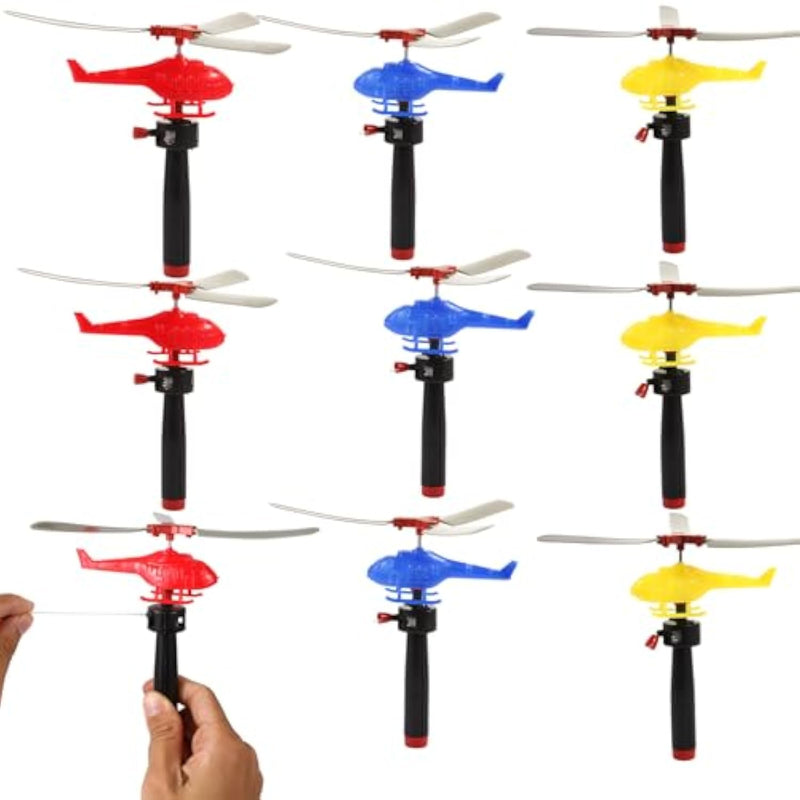 8 Pack Planes Toys Flying Toy Helicopter For Kids Toddlers, 360° Rotating Helicopter Airplane Toys For Boys Girls, Bulk Toys Party Favors Classroom Prizes, Pinata Fillers,Goodie Bag Stuffers