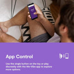 Jive Lite Wearable Panty Vibrator For Women | Discreet App Control G Spot Massager | Long Distance Adult Sex Toys With 10 Intensity Levels | Egg Vibrators Gifts For Female Couples | Purple